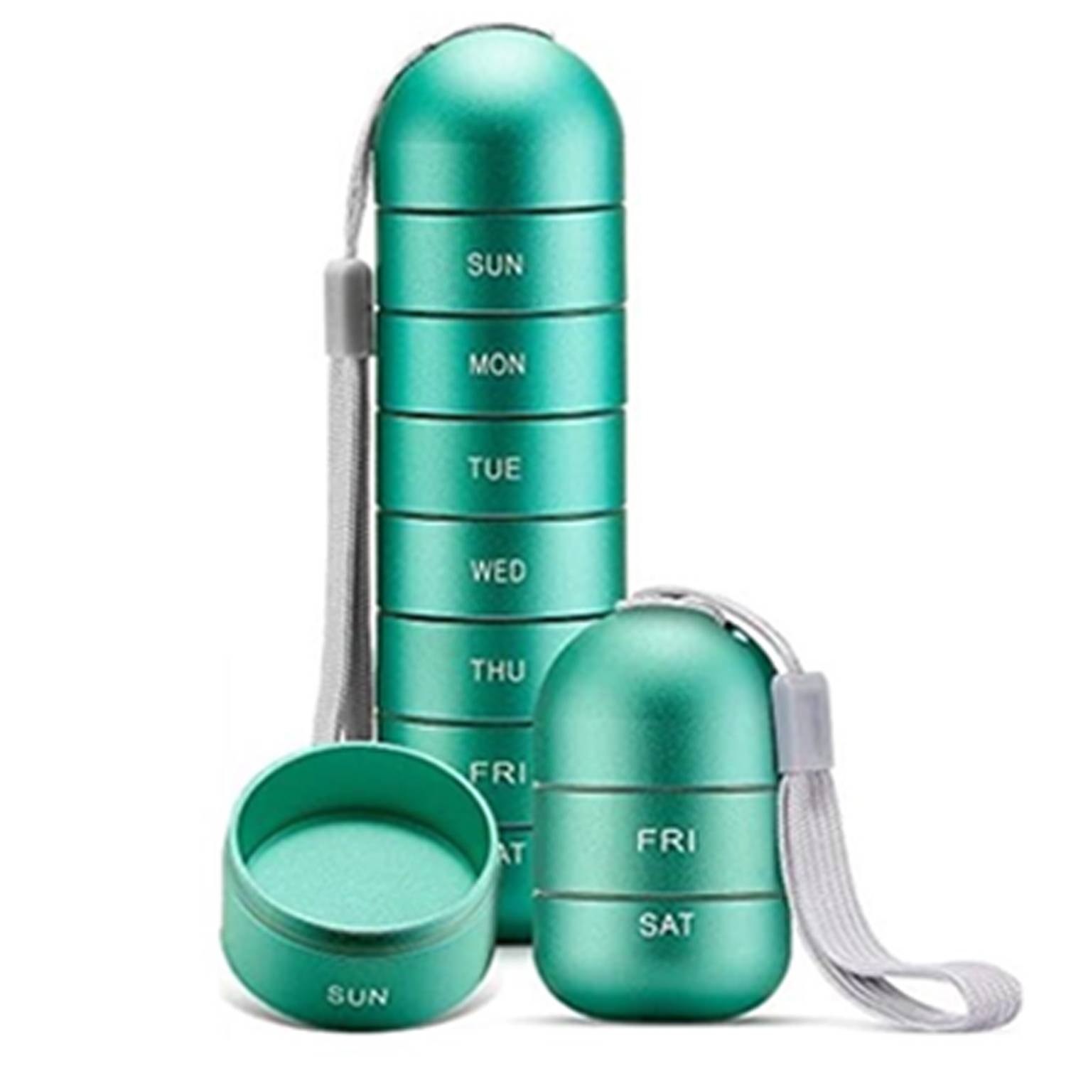Waterproof Detachable Weekly Pill Organizer Box 8