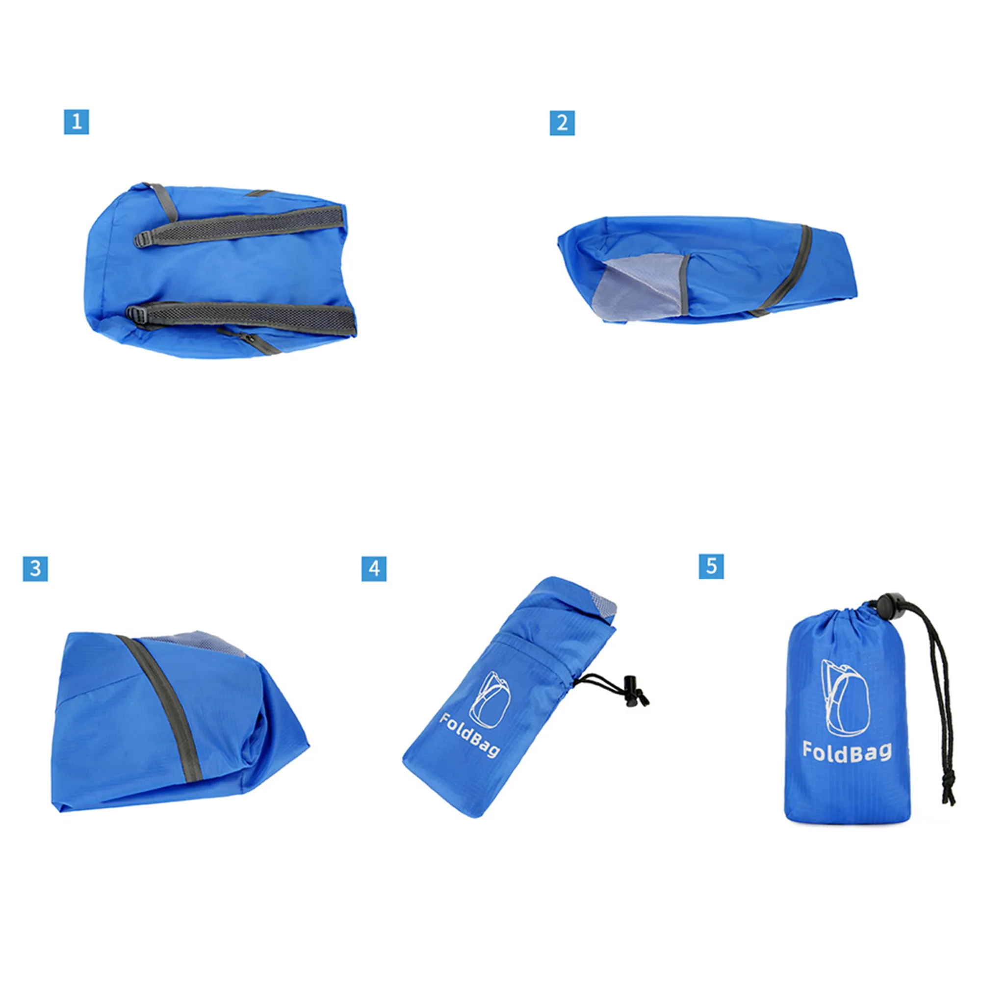 MOQ50 68oz Foldable Waterproof Oxford Backpack 6