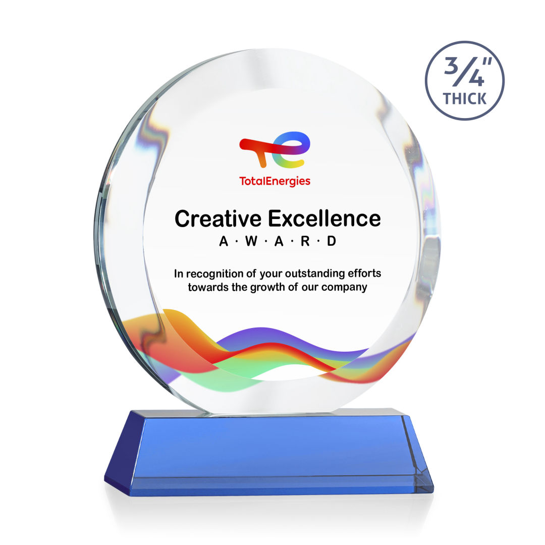 Gibralter VividPrint™ Award on Newhaven Base - Sky Blue 2