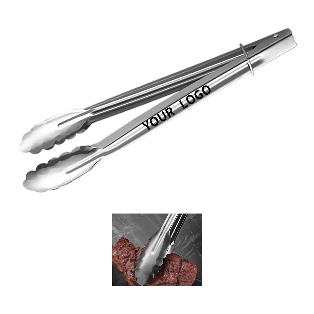 Long-Handled BBQ Tongs for Safe Grilling 2