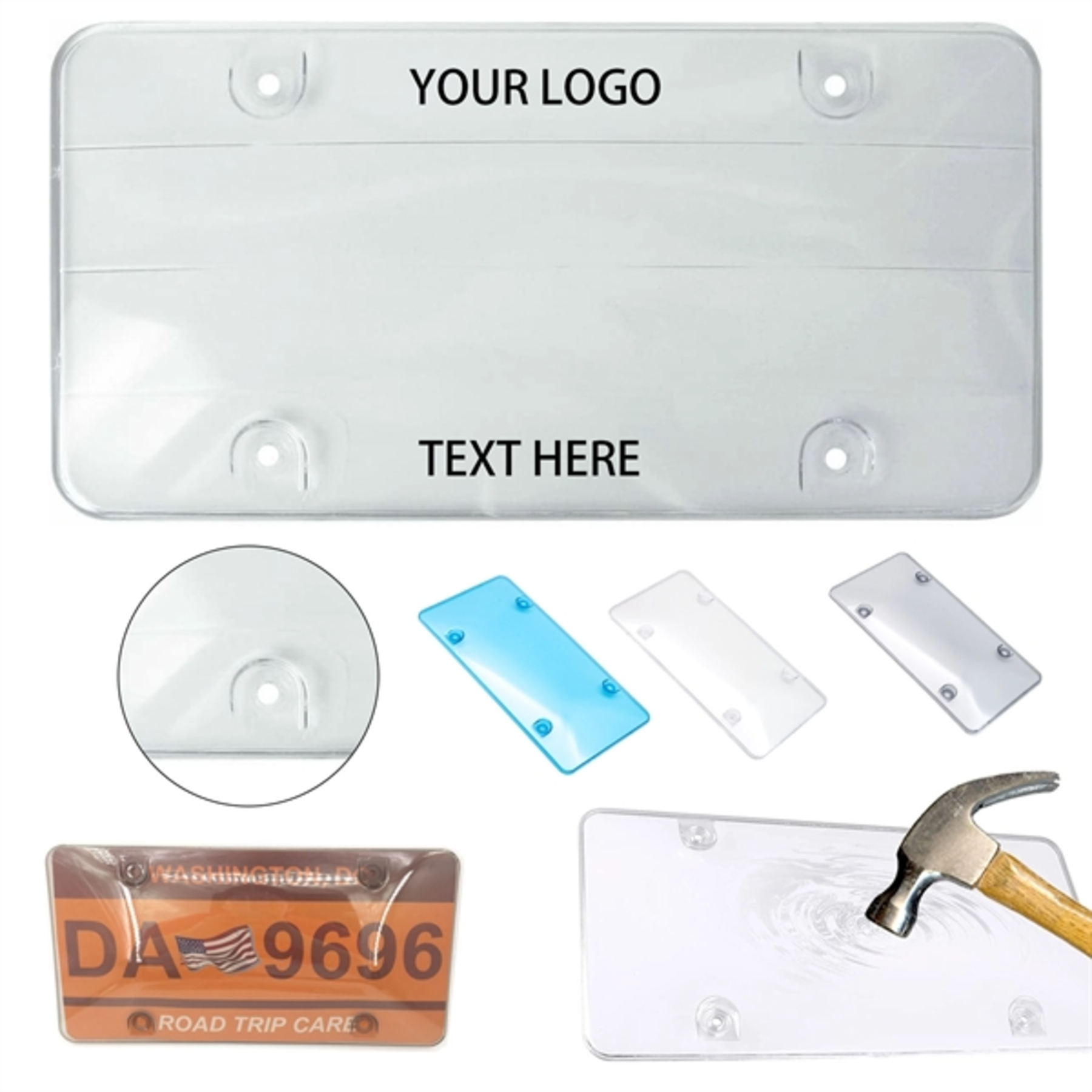 Unbreakable License Plate Covers Shields
2