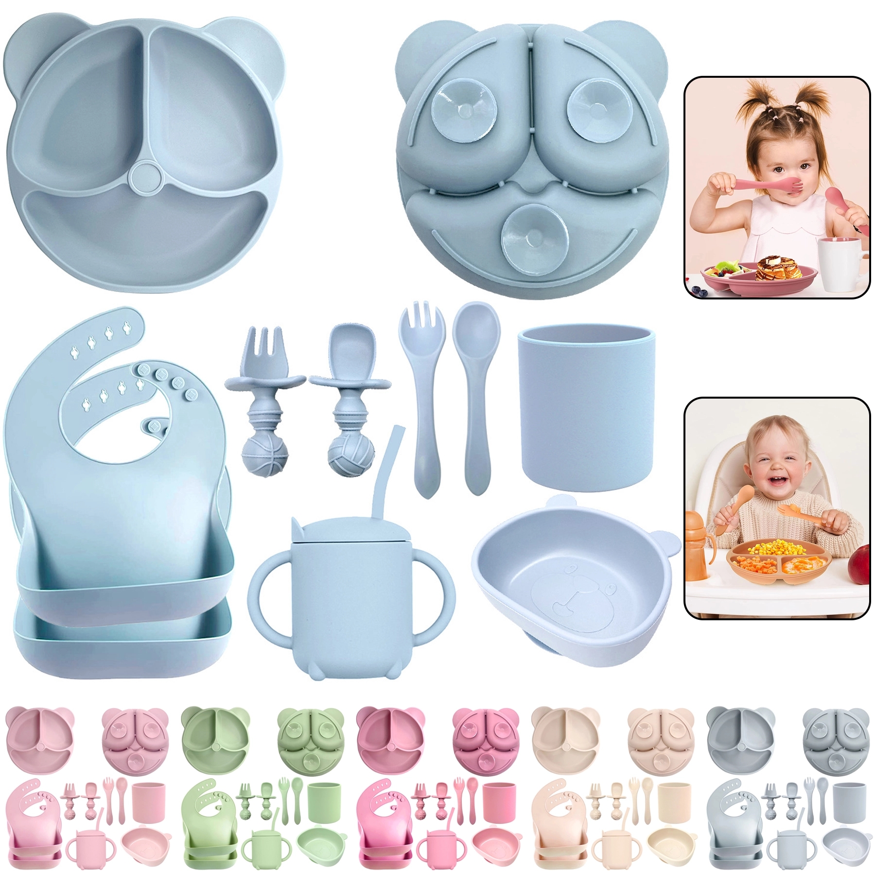Sucker Silicone Baby Dining 2