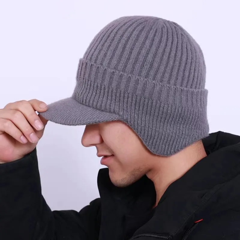 Winter For Men Outdoor Fleece Hat Scarf Set 5