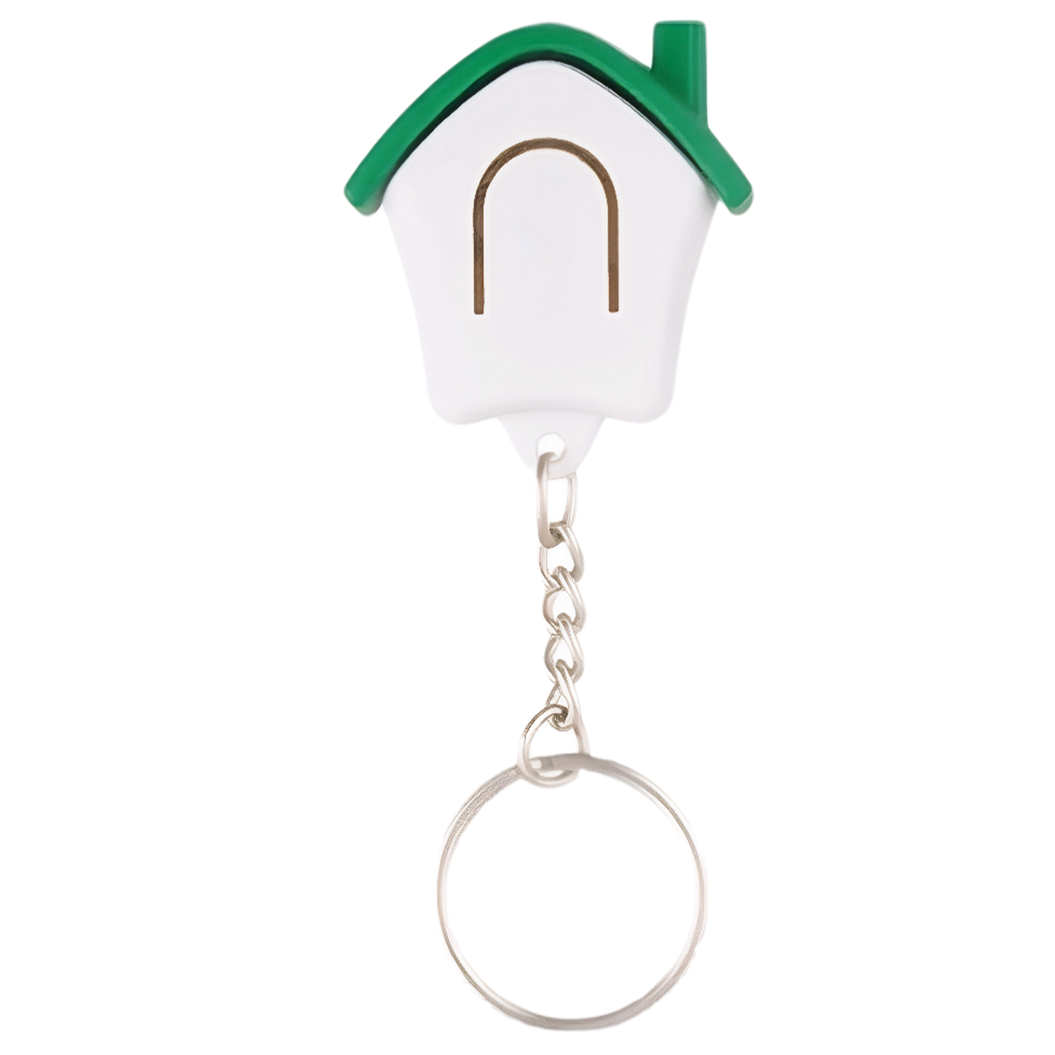 Plastic House Shape LED Light Keychain 5