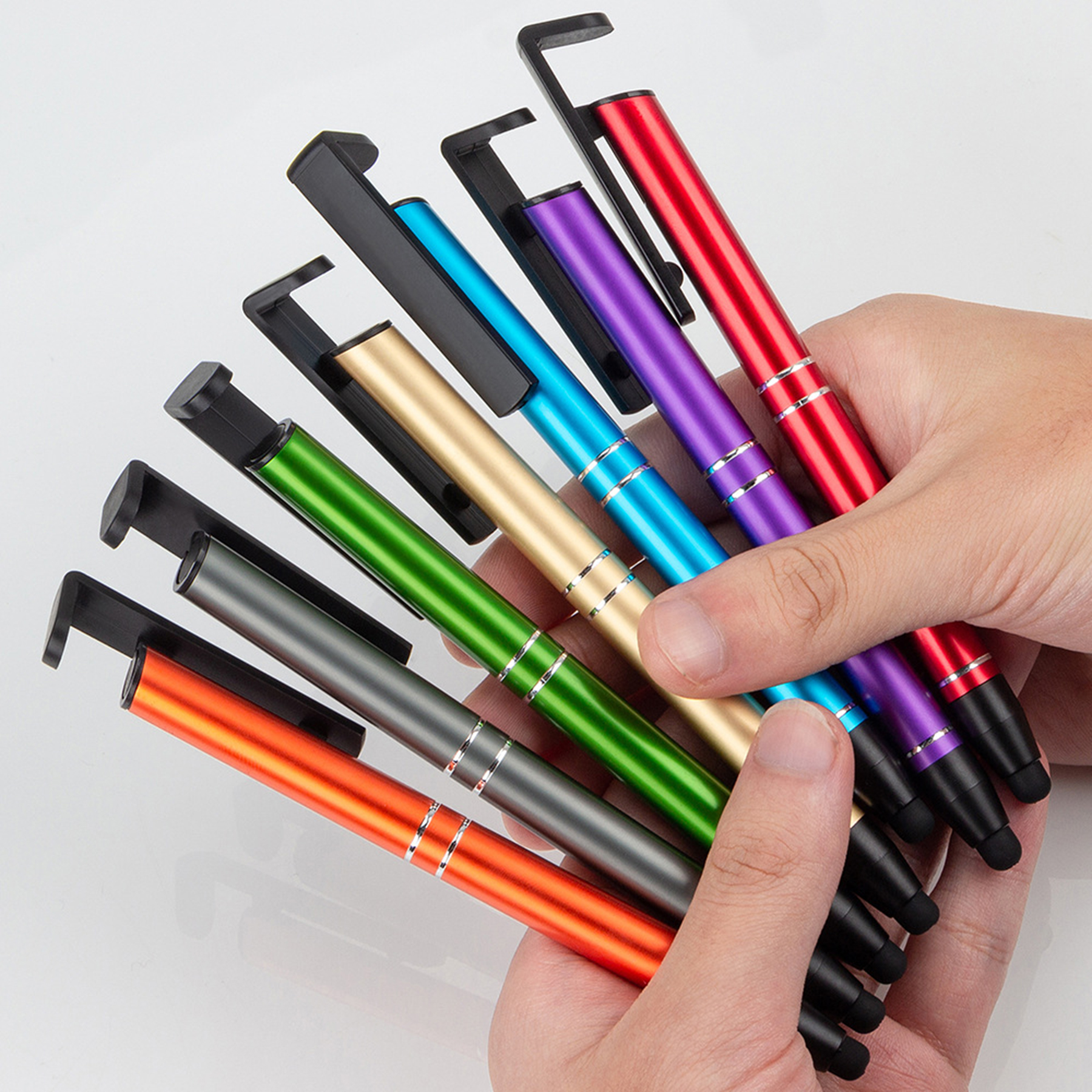 Phone Stand Pen With Stylus 4