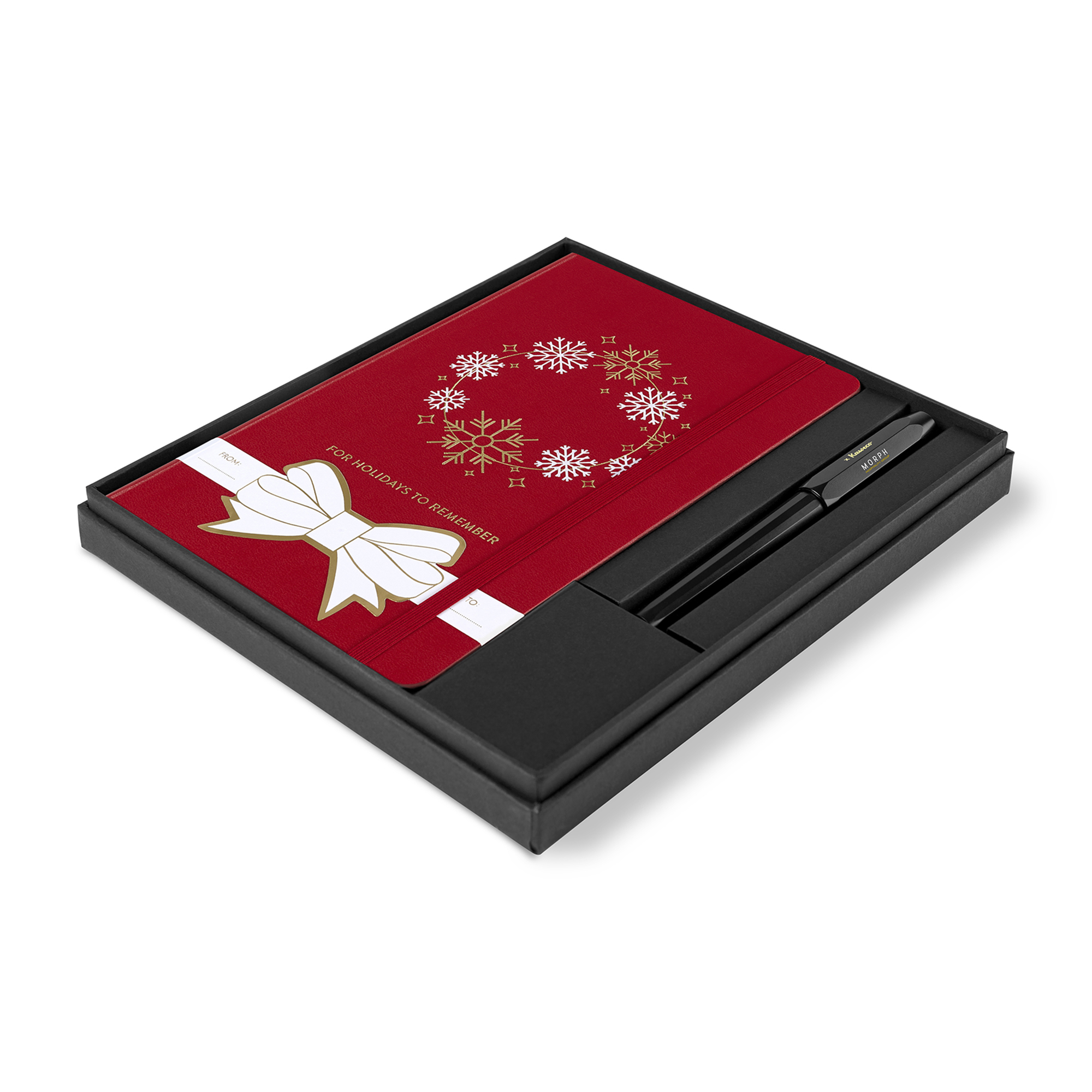 Moleskine® Hard Cover Holiday Notebook and Kaweco Pen Gift Set 1