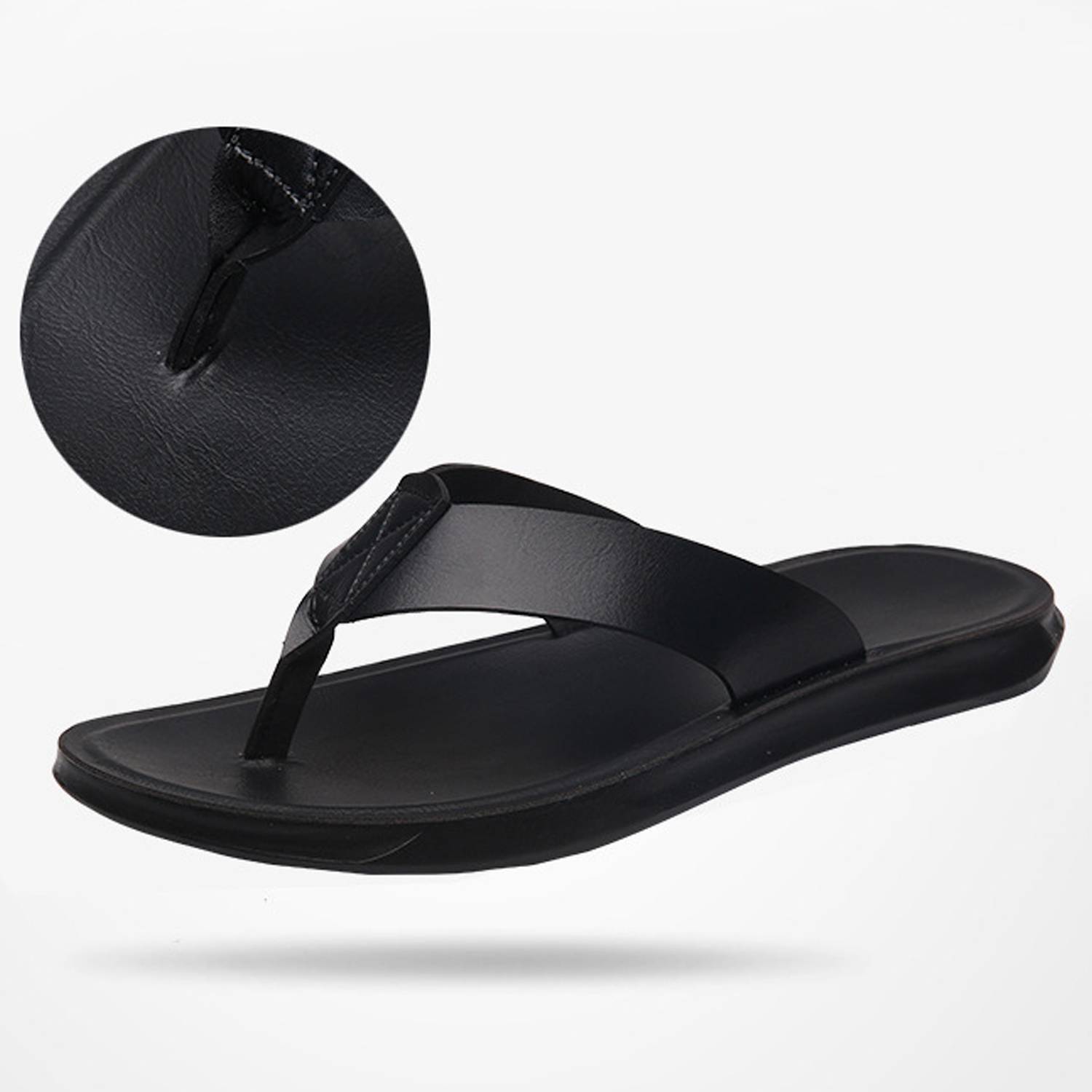 Leisure Large Zize Soft Bottomed Beach Men's Flip Flops 5