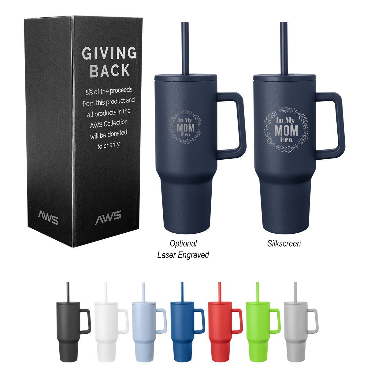 40 Oz. Full Color Jackson Intrepid Stainless Steel Tumbler