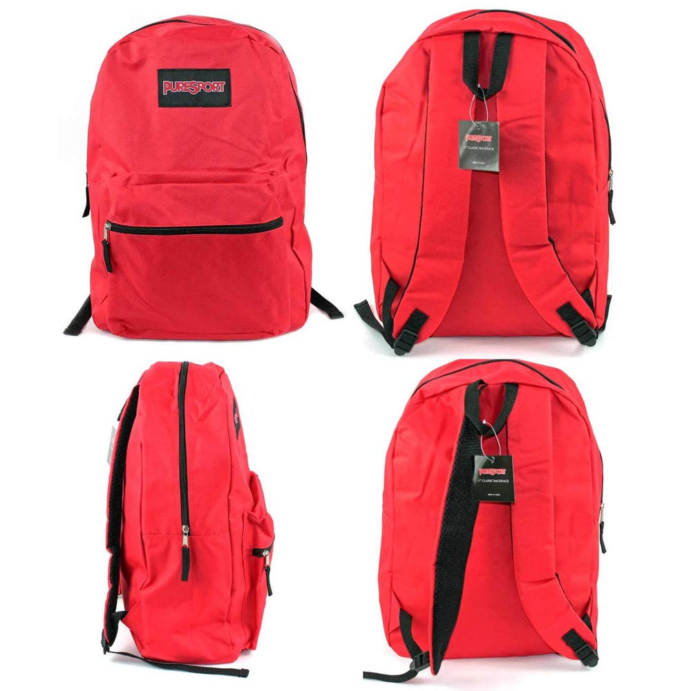 Classic Backpacks - Red 17" 2