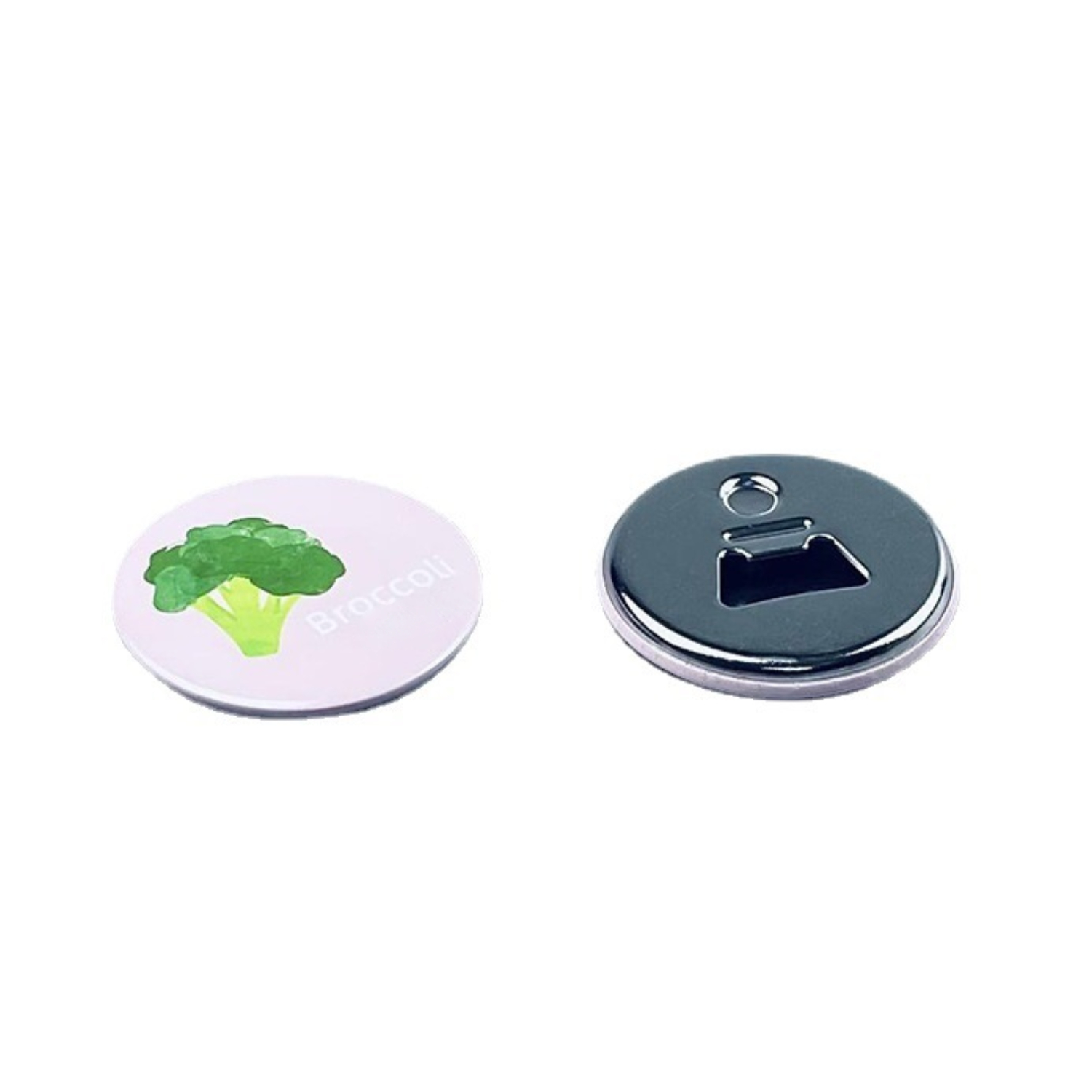 Round Tin Bottle Opener Fridge Magnet 2
