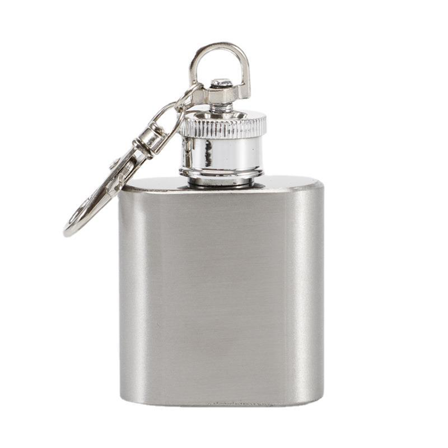 1 OZ Pocket Wine Flask w/ Keychain 2