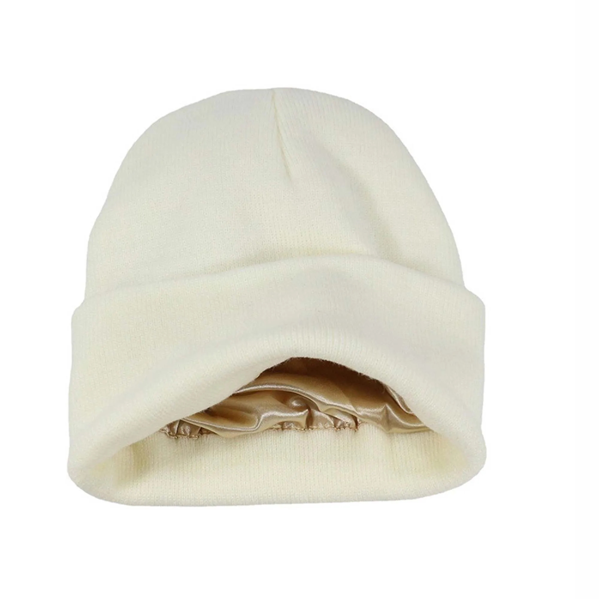 Kinitted Beanie Cap With Satin Lined 4