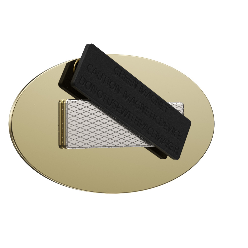 Texture Tone® Oval Metal Name Badge (3" x 1-1/2") 3