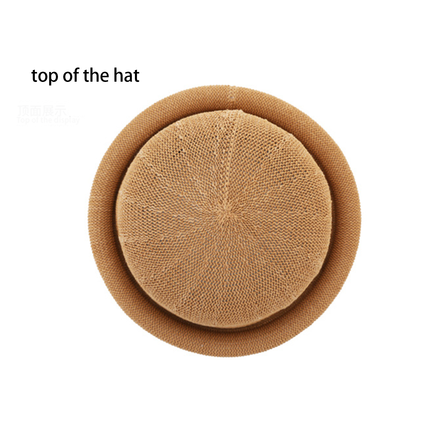 Grass Yarn Trimmed Round Top Korean-style Small Hat 6