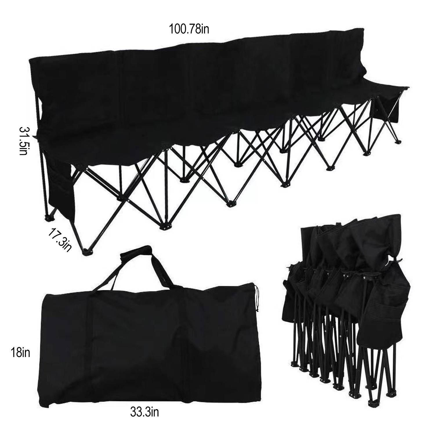 Outdoor multi-person folding chair 2