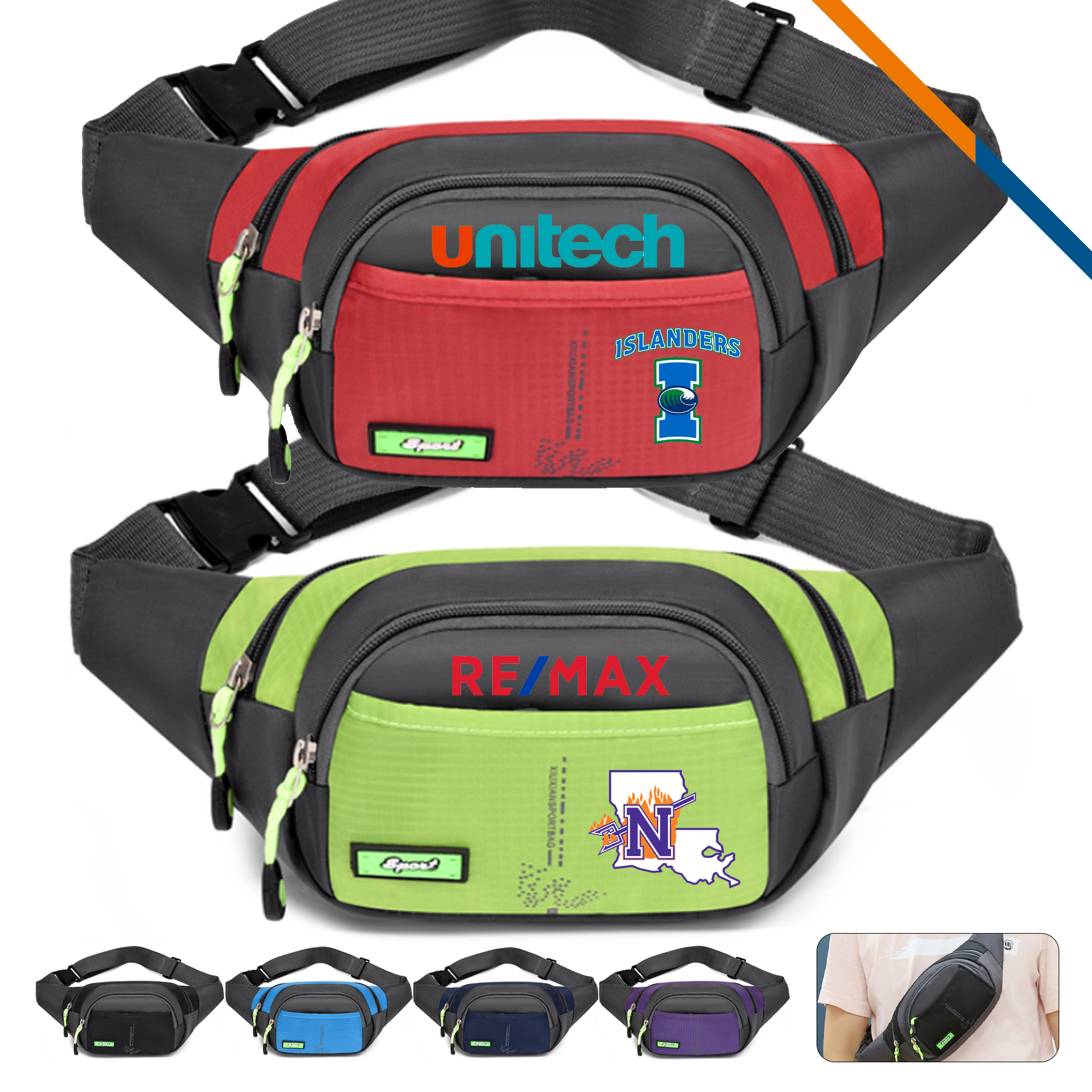 Dolor Two Tone Fanny Pack 2