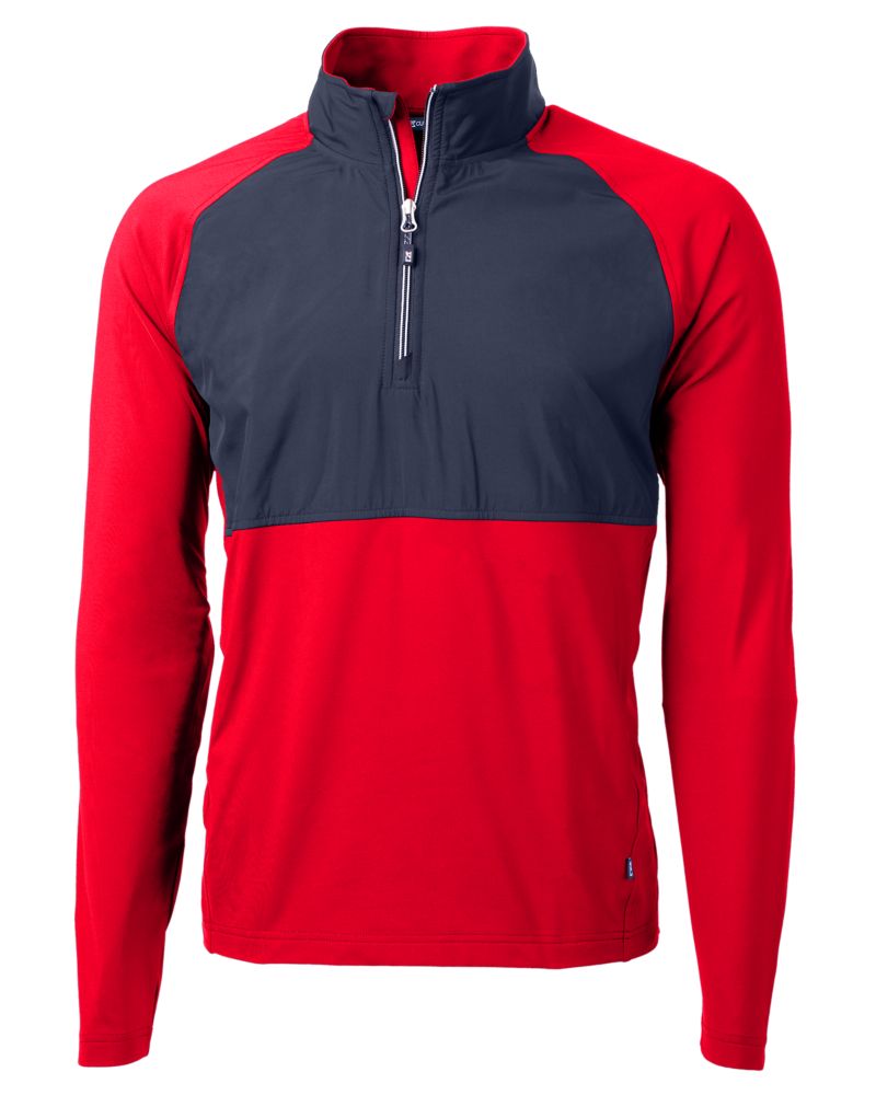 Cutter & Buck Adapt Eco Knit Hybrid Recycled Mens Quarter Zip 12