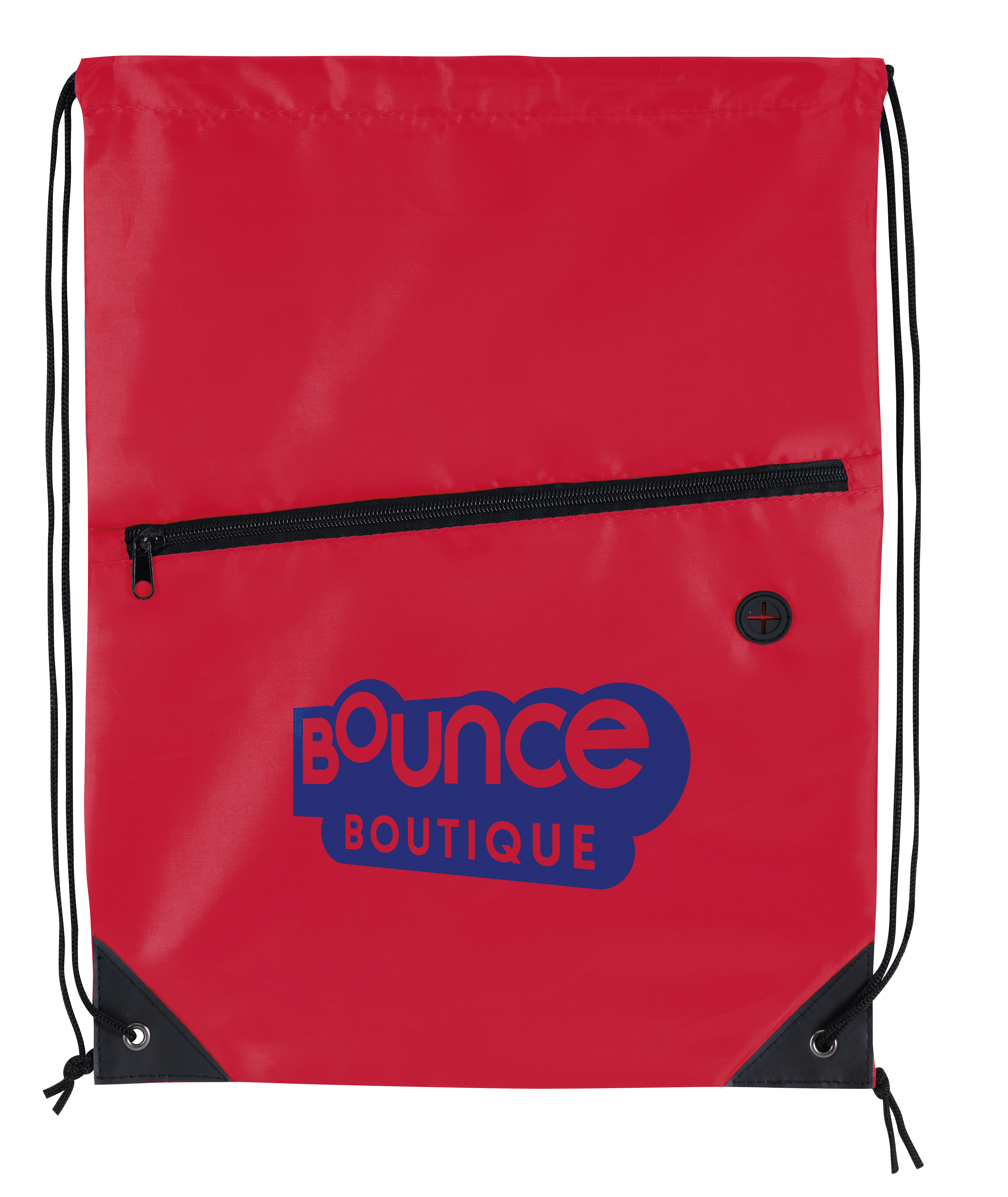 Good Value™ Front Zip Drawstring Backpack 24