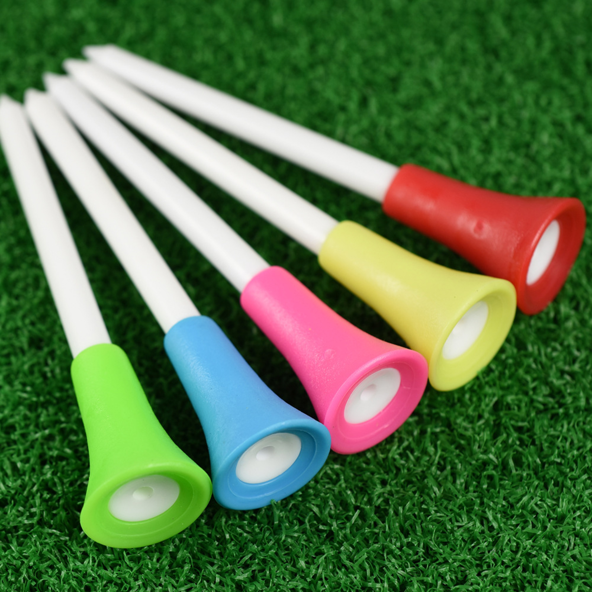 Rubber Cushion Top Plastic Golf Tees 3-1/4" 5