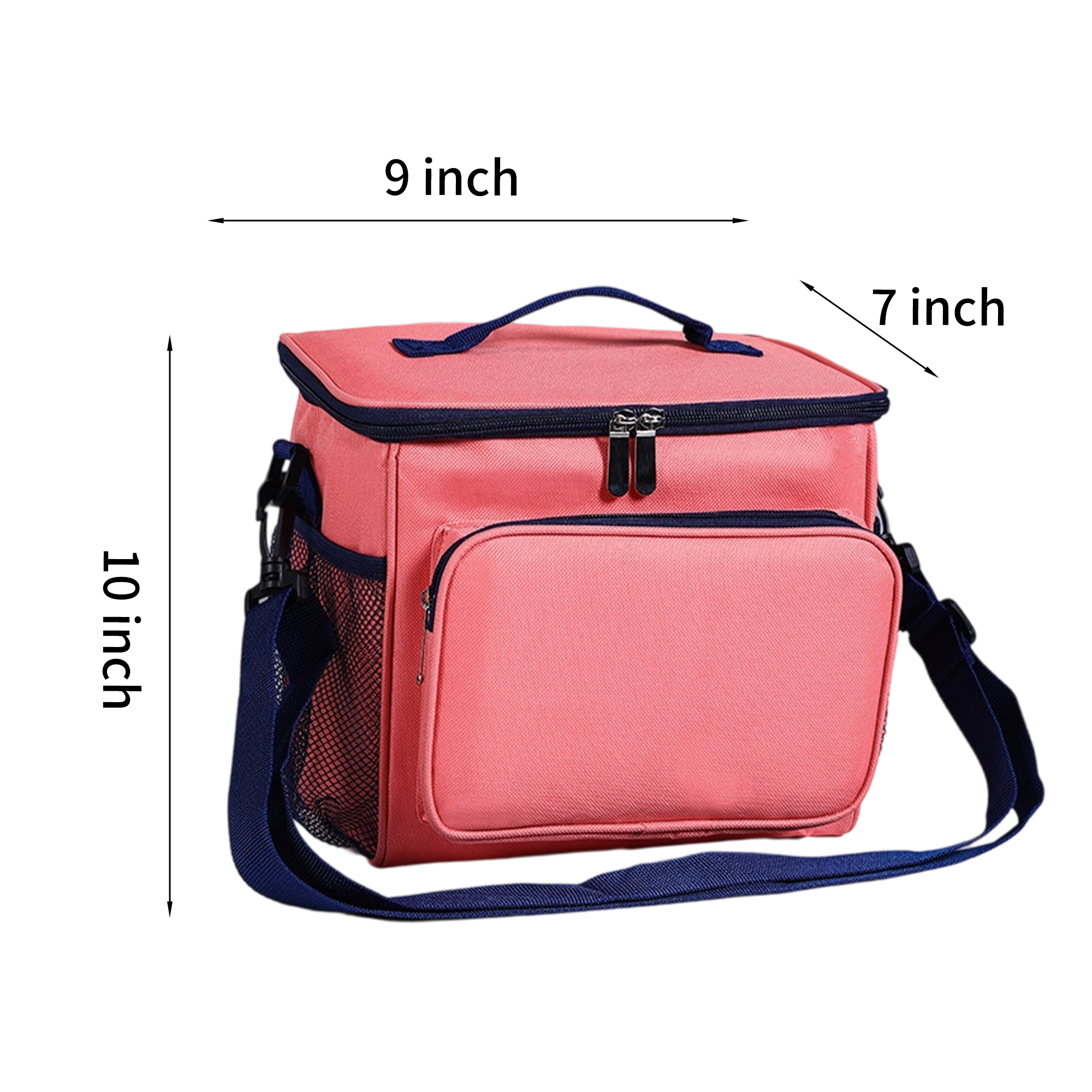600D Oxford Insulated Lunch Bag Large Cooler Tote With Shoulder Strap 8