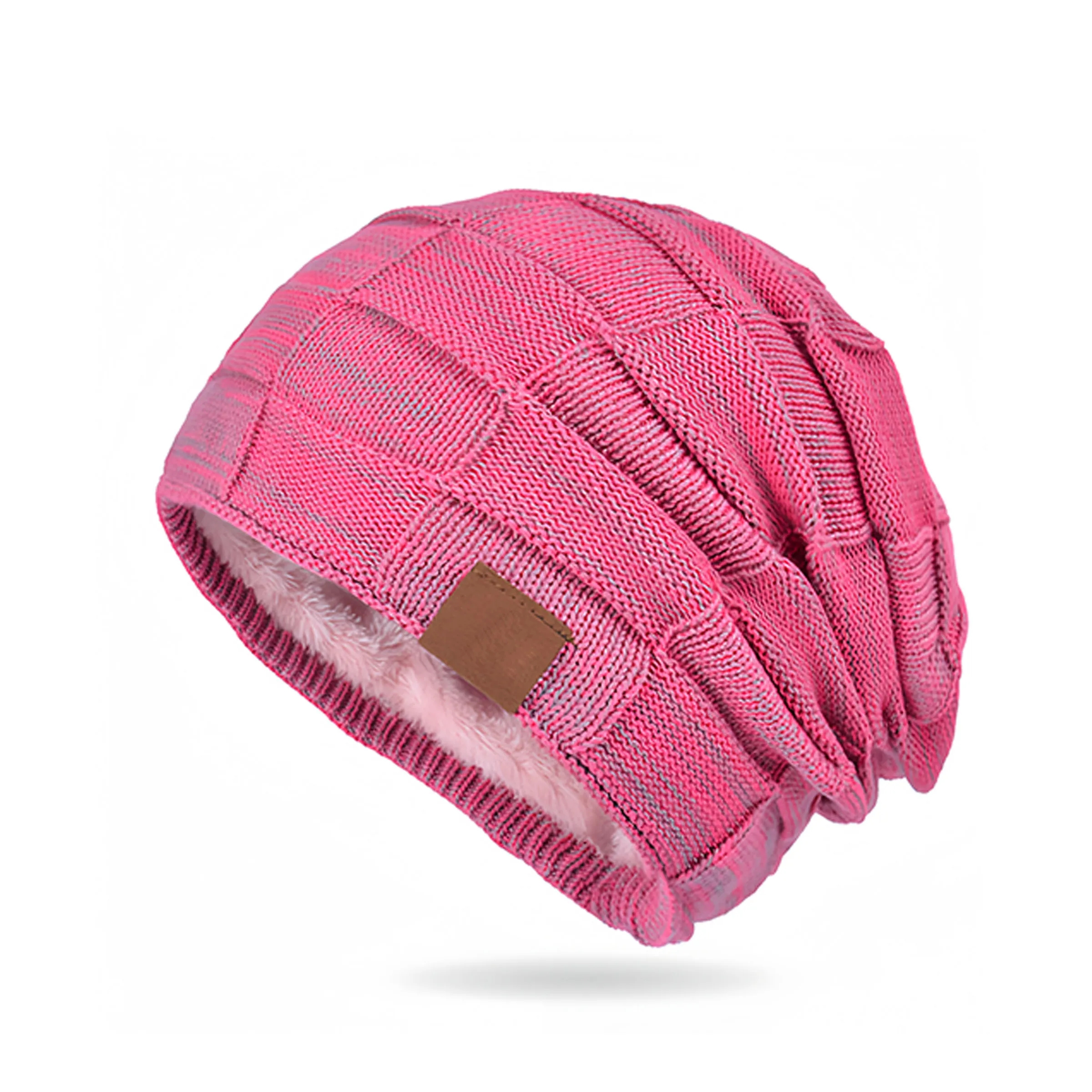 Wool Autumn/Winter Mixed Color Versatile Knitted Hat 3