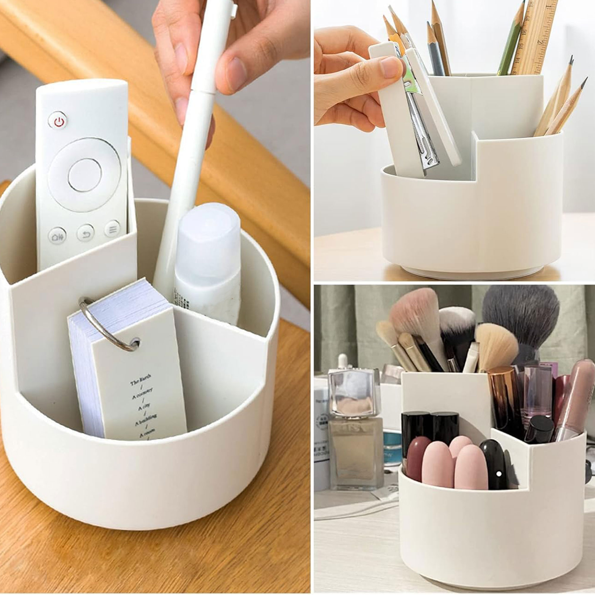 Creative Rotating Pen Makeup Brush Holder 1