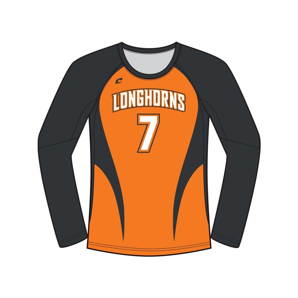 Juice Crew Neck Raglan Long Sleeve Jersey w/Mesh Insert Active Cloth/Pin Dot Mesh