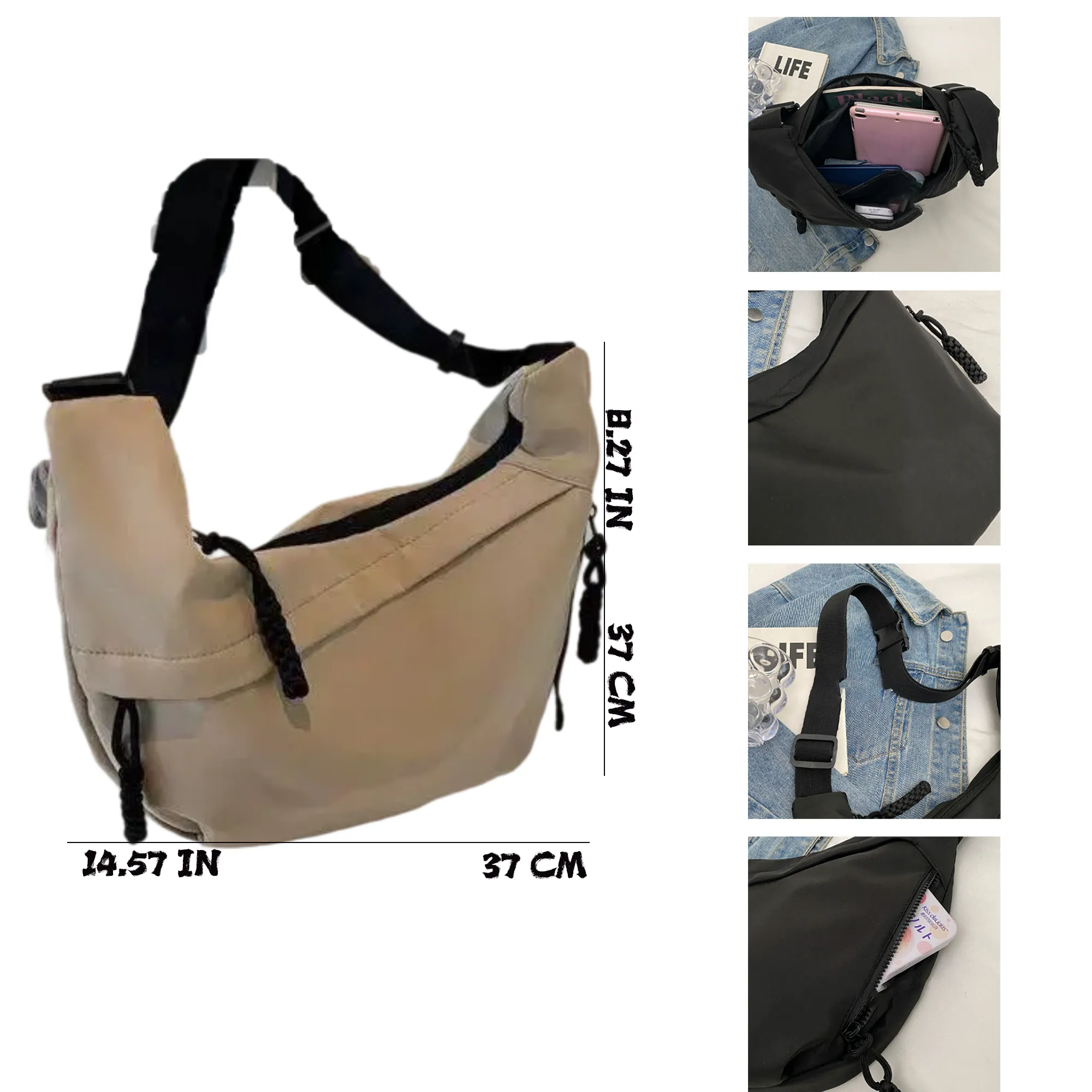Casual Oxford Fabric Crossbody Bag 4