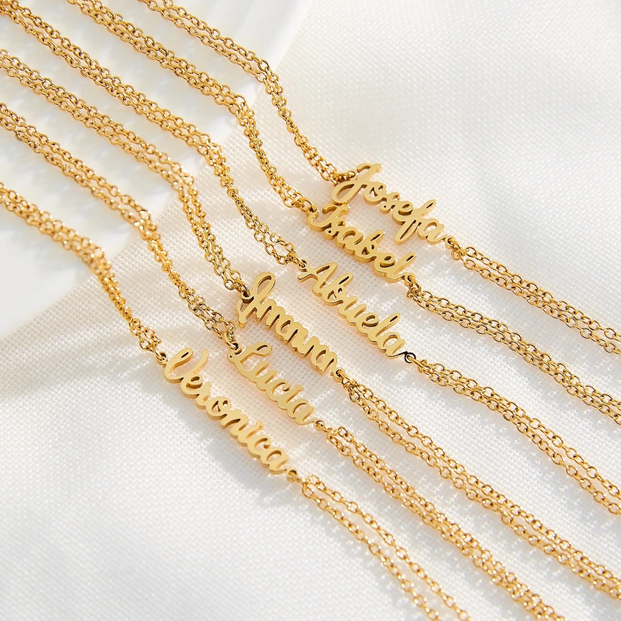 Gold Plated Stainless Steel Letter Bractlet Jewelry MOQ60 2