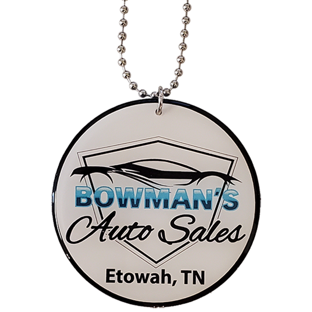 Ball Chain Necklace with Custom Pendant / Charm from 4.1 - 5 Sq. In.