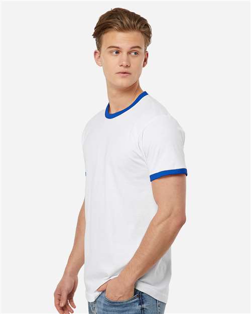 Unisex Fine Jersey Ringer T-Shirt - 246 70