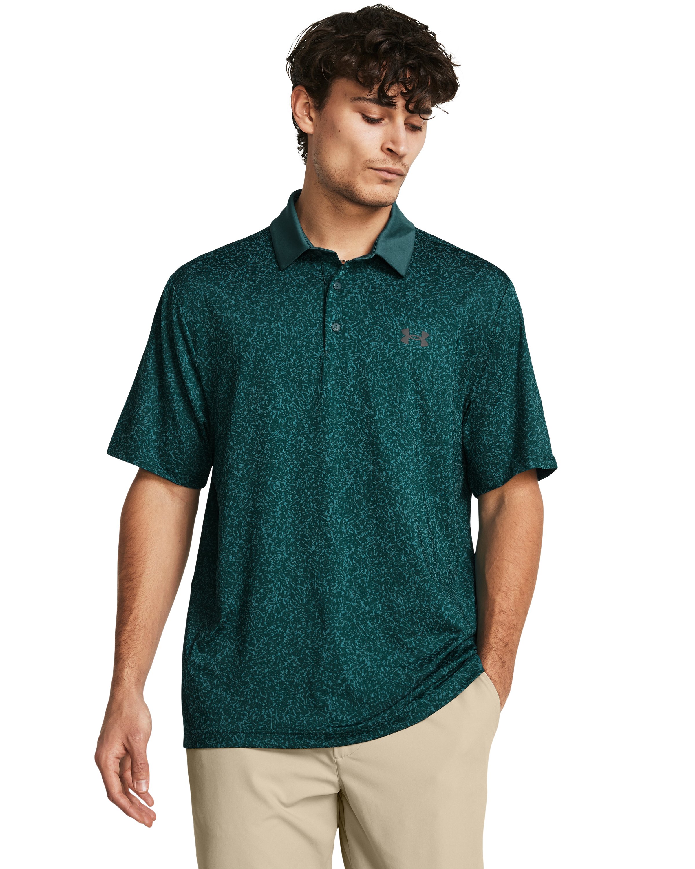 UA Playoff 3.0 Coral Jacquard Men's Polo 2