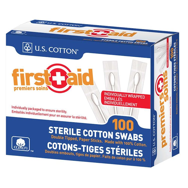 Individual Sterile Cotton Swabs - 100 Ct 1