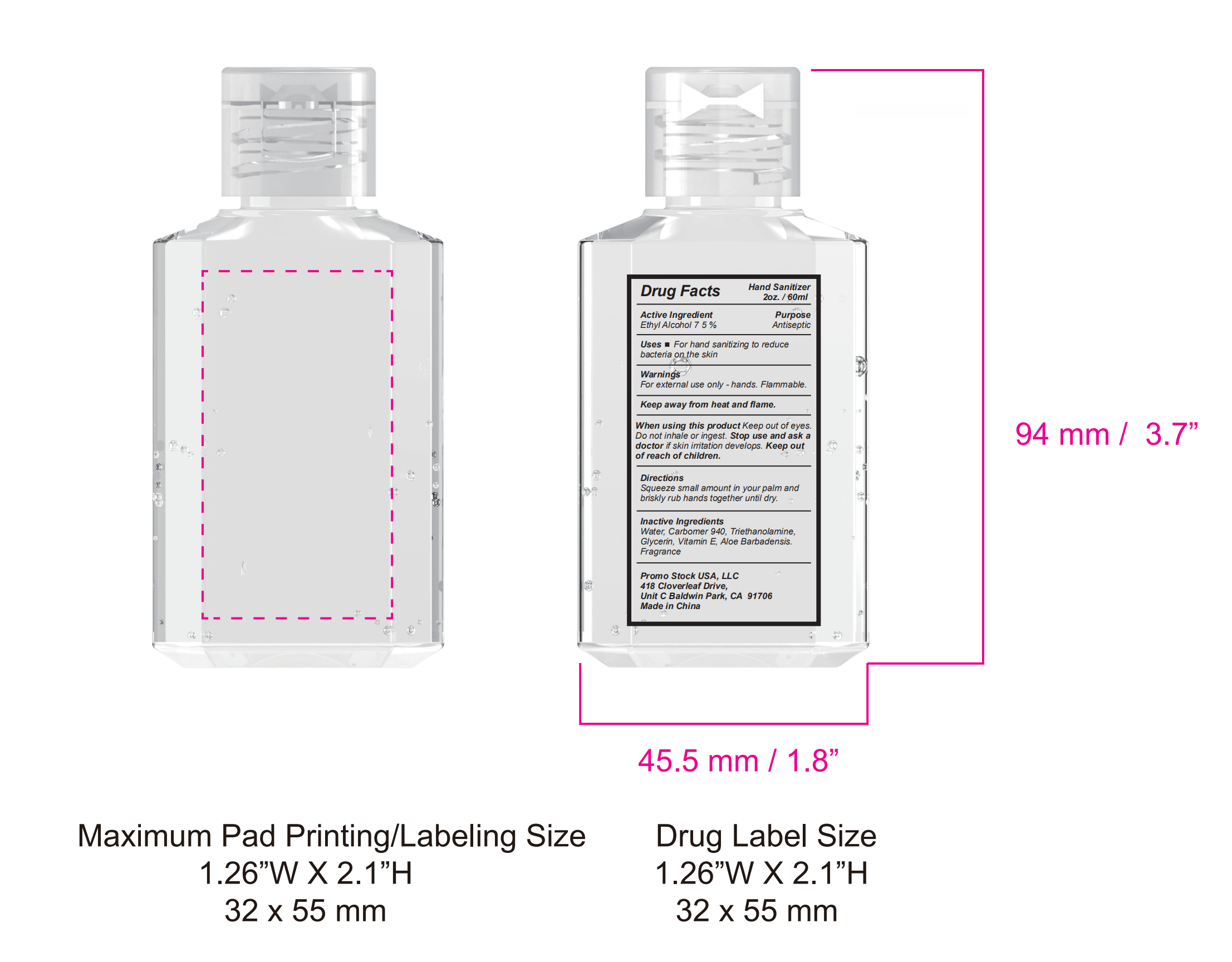 2OZ Gel Hand Sanitizer 2