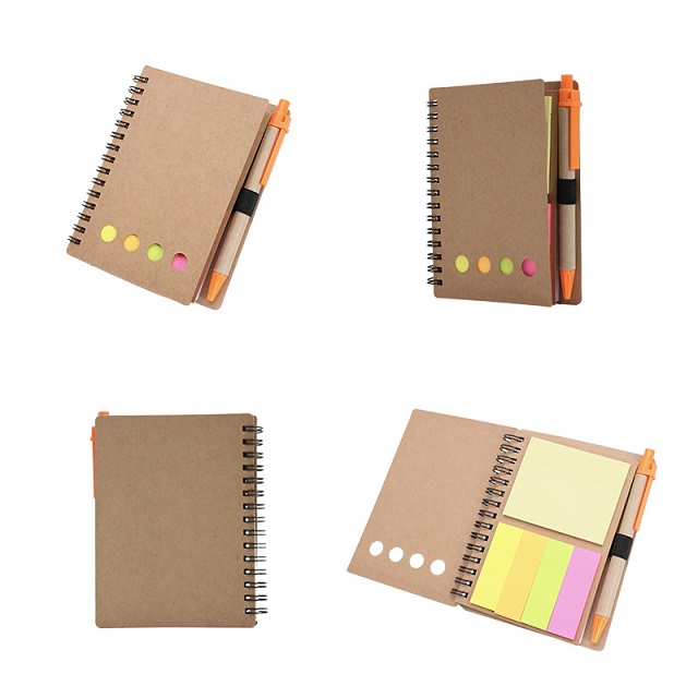 Kraft Note Book w/ Ballpen & Stickynote 3