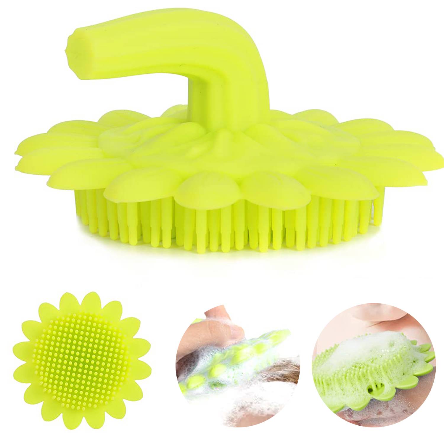 Sunflower Silicone Massage Shower Brush 6