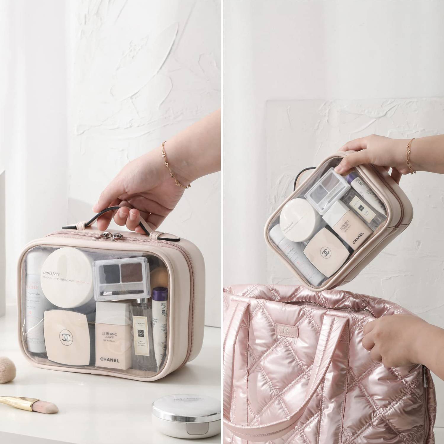 Portable Travel Cosmetics Wash Transparent Storage Bag 2