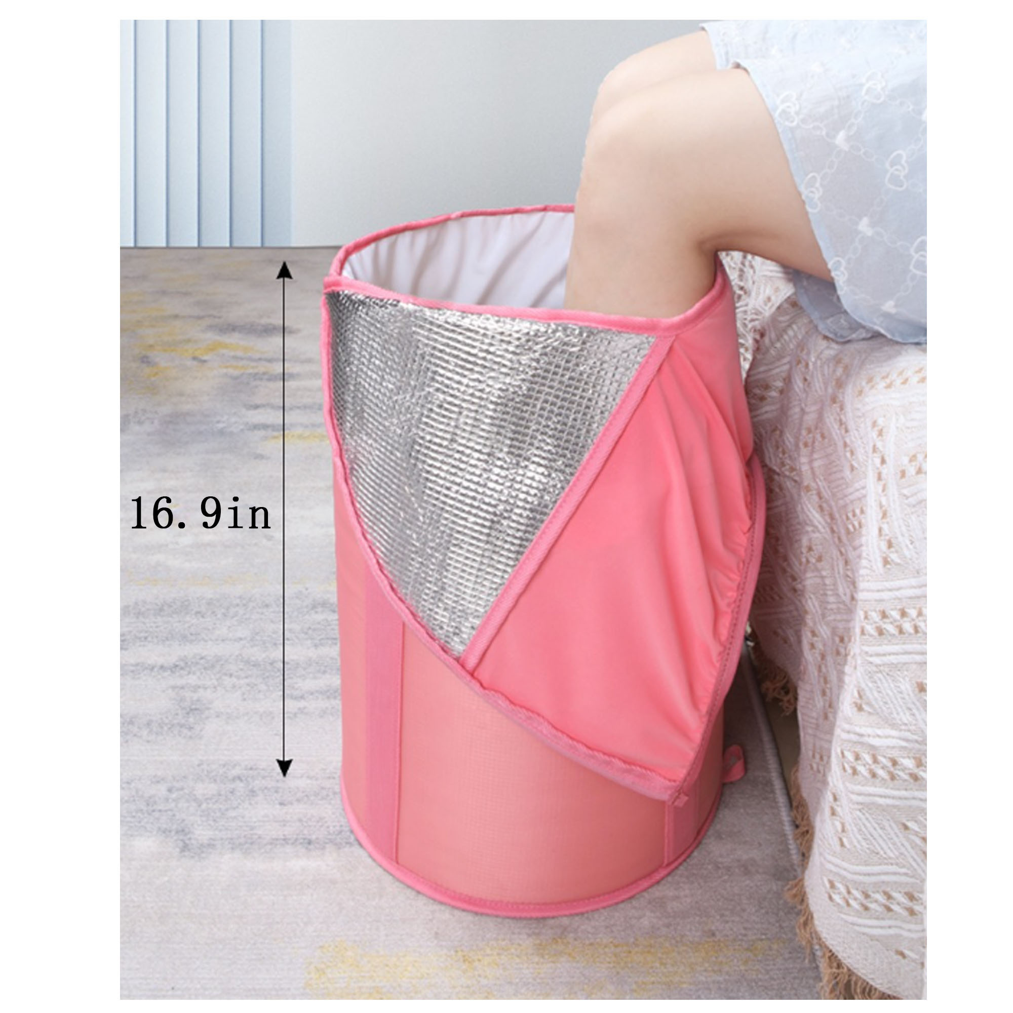 Portable Deep Foot Soaking Tub with Reinforced & Foldable Structure 4
