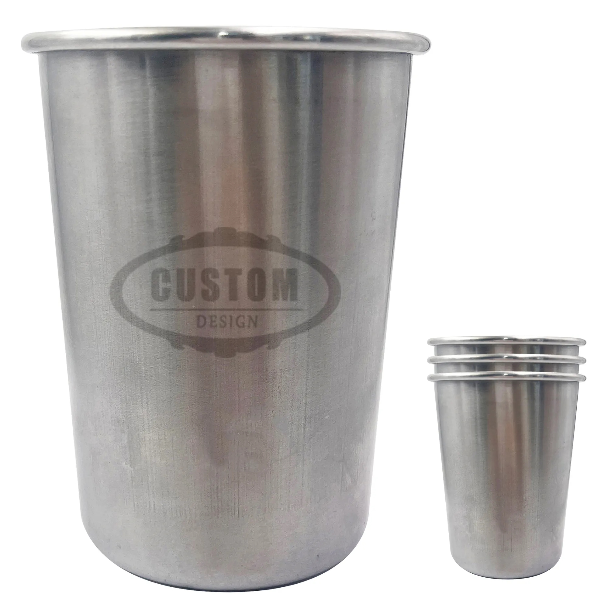 8 Oz Stainless Steel Cups Tumblers