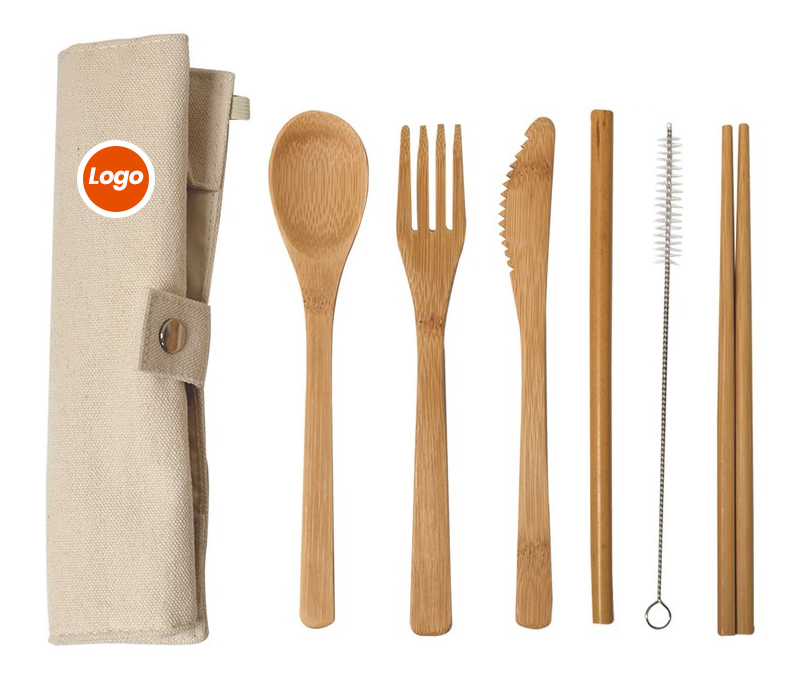 7-in-1 Eco-friendly Bamboo Cutlery Set 2