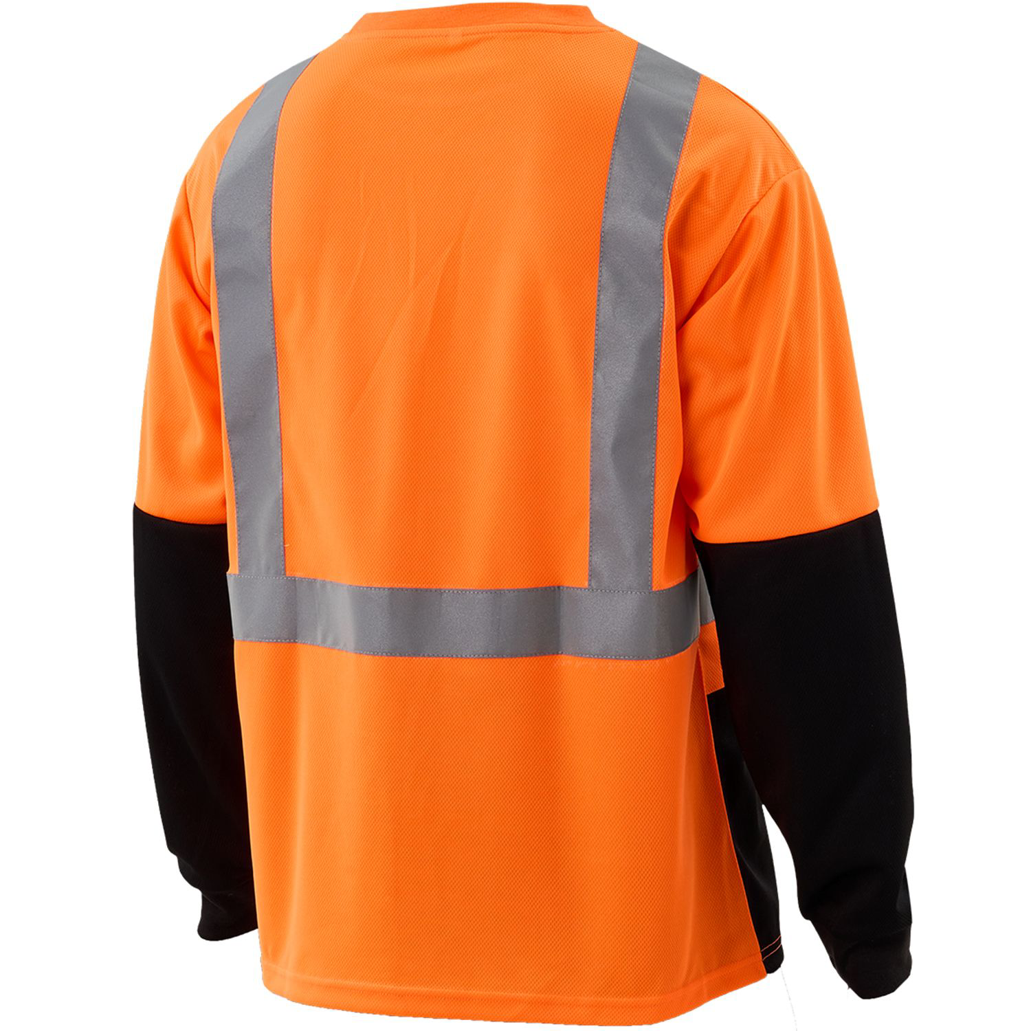 3.8 Oz. Polyester Class 2 Color Block Reflective Tape Safety T-Shirt with Pocket 8