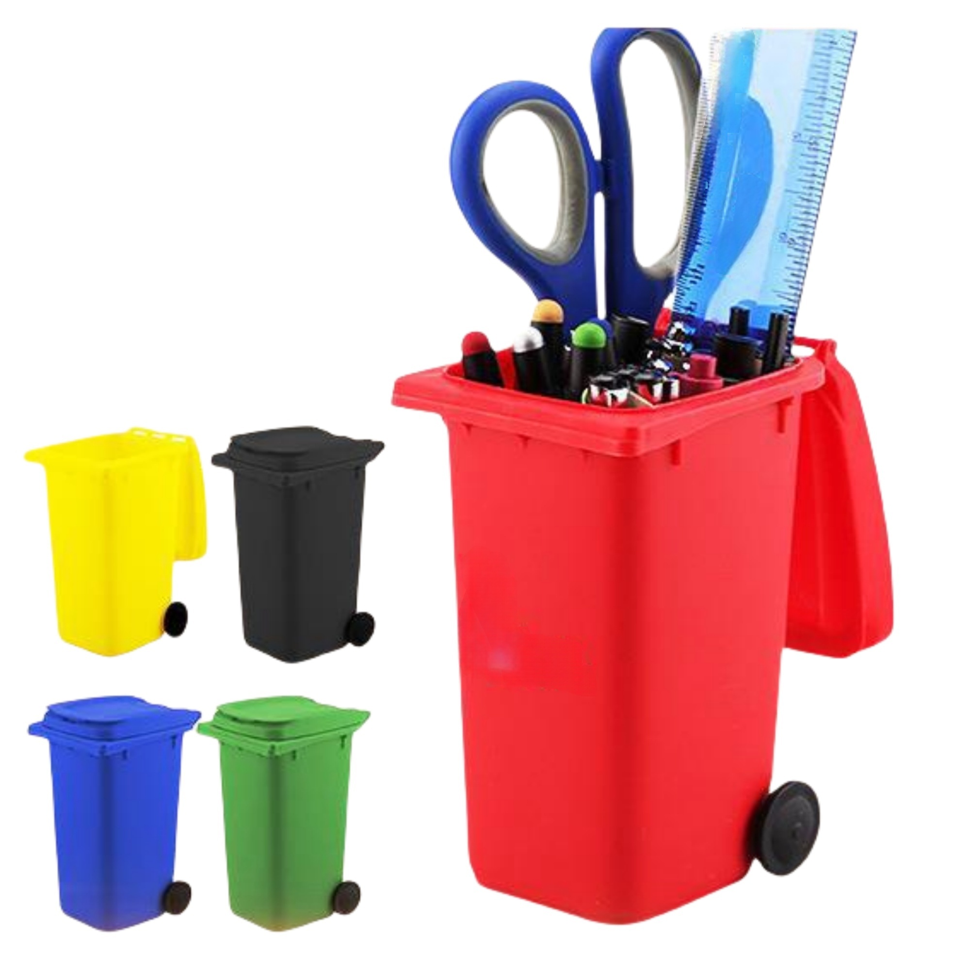 Mini Desktop Trash Can Pen Holder 1