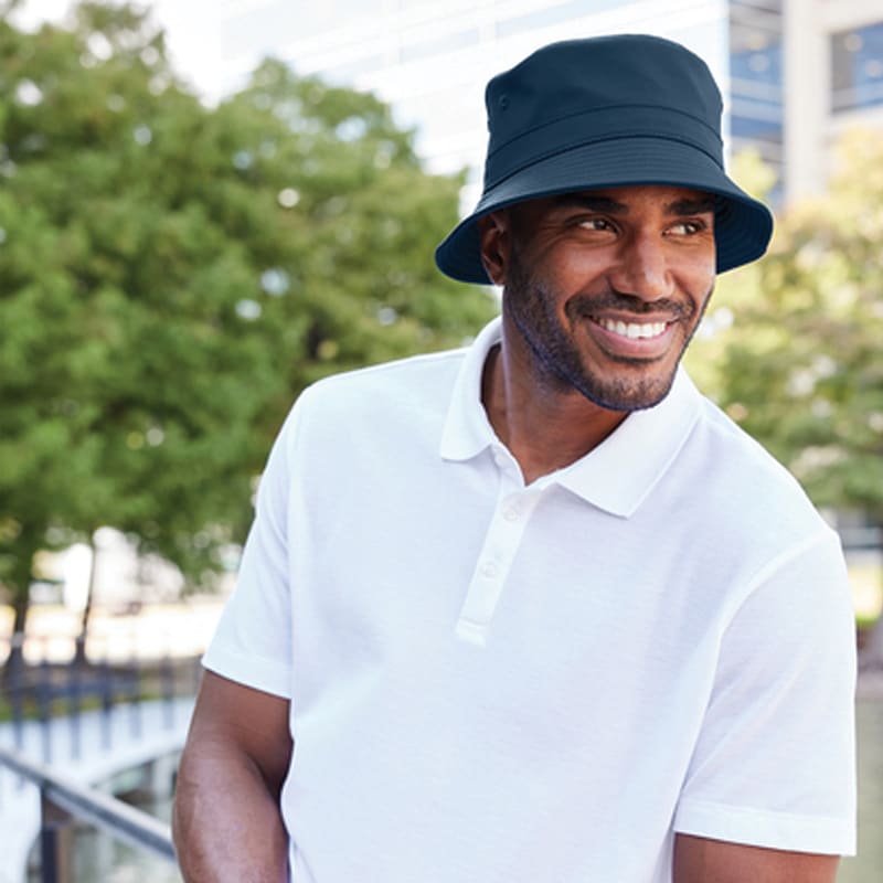 Port Authority Poly Bucket Hat 5