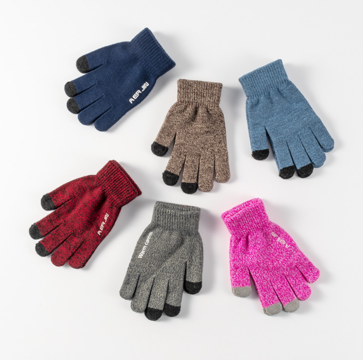 Winter Touchscreen Knit Gloves 1