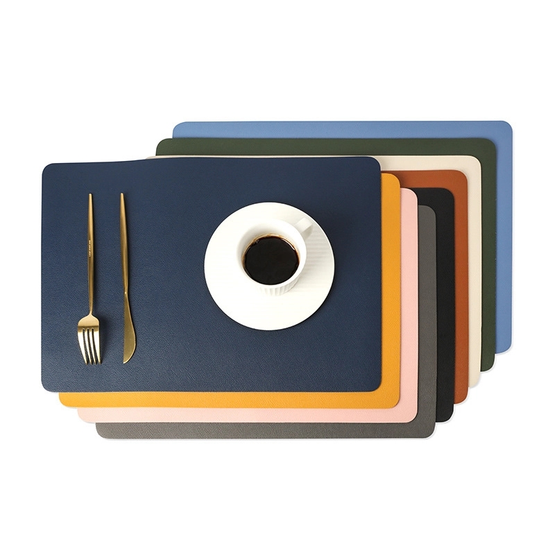 Waterproof Oil-proof Leather Sector Placemat 1