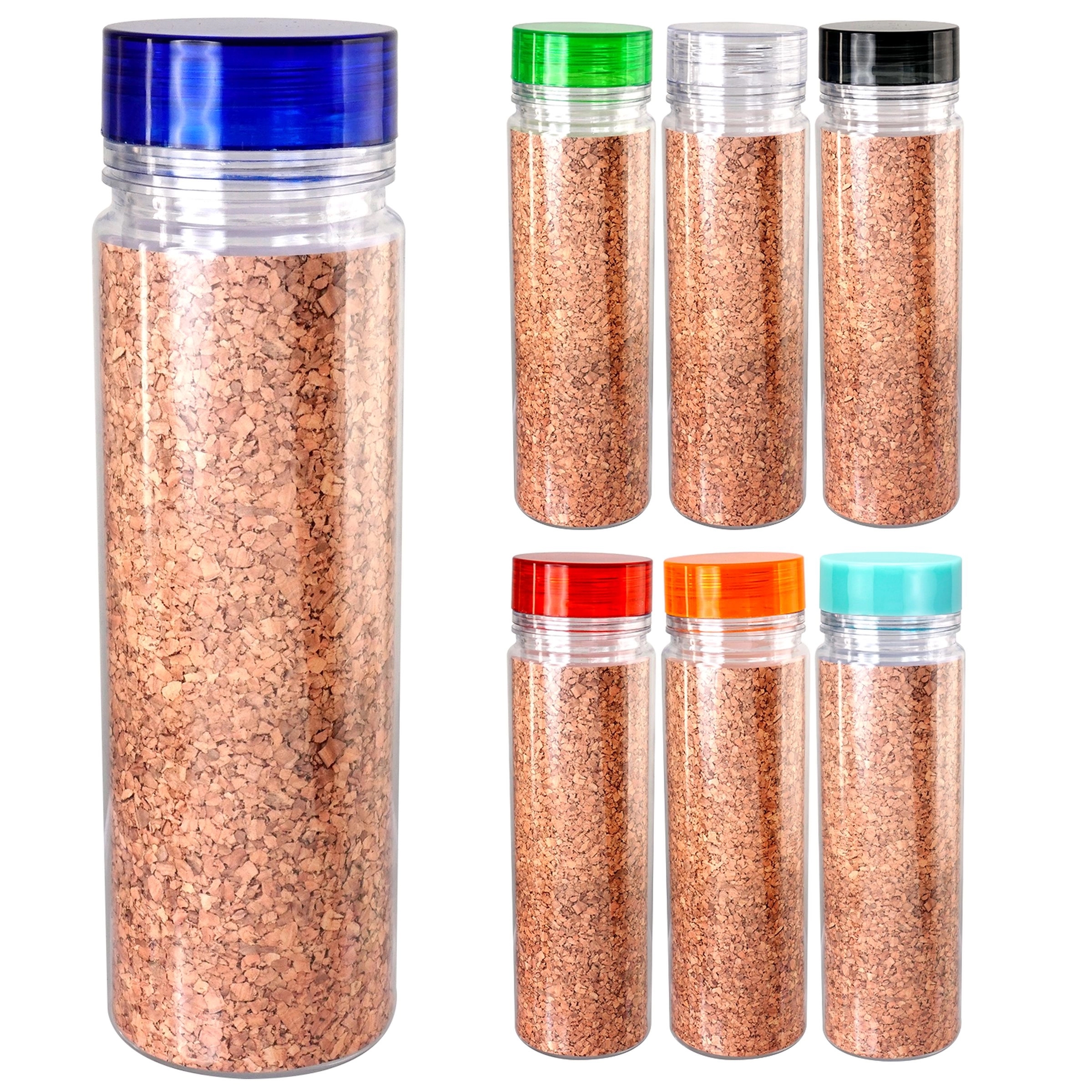 Clear View 18 oz. Full Color Cork Bottle, custom water bottle with logo imprint 14