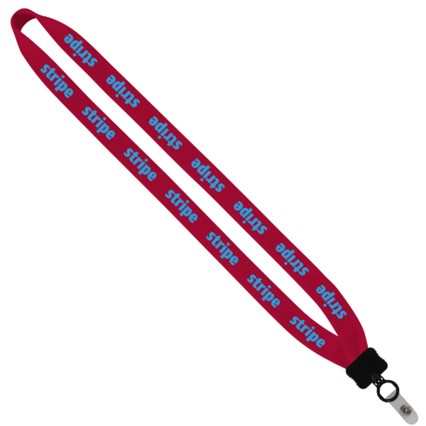 3/4" Cotton Lanyard with Plastic Clamshell & O-Ring 55