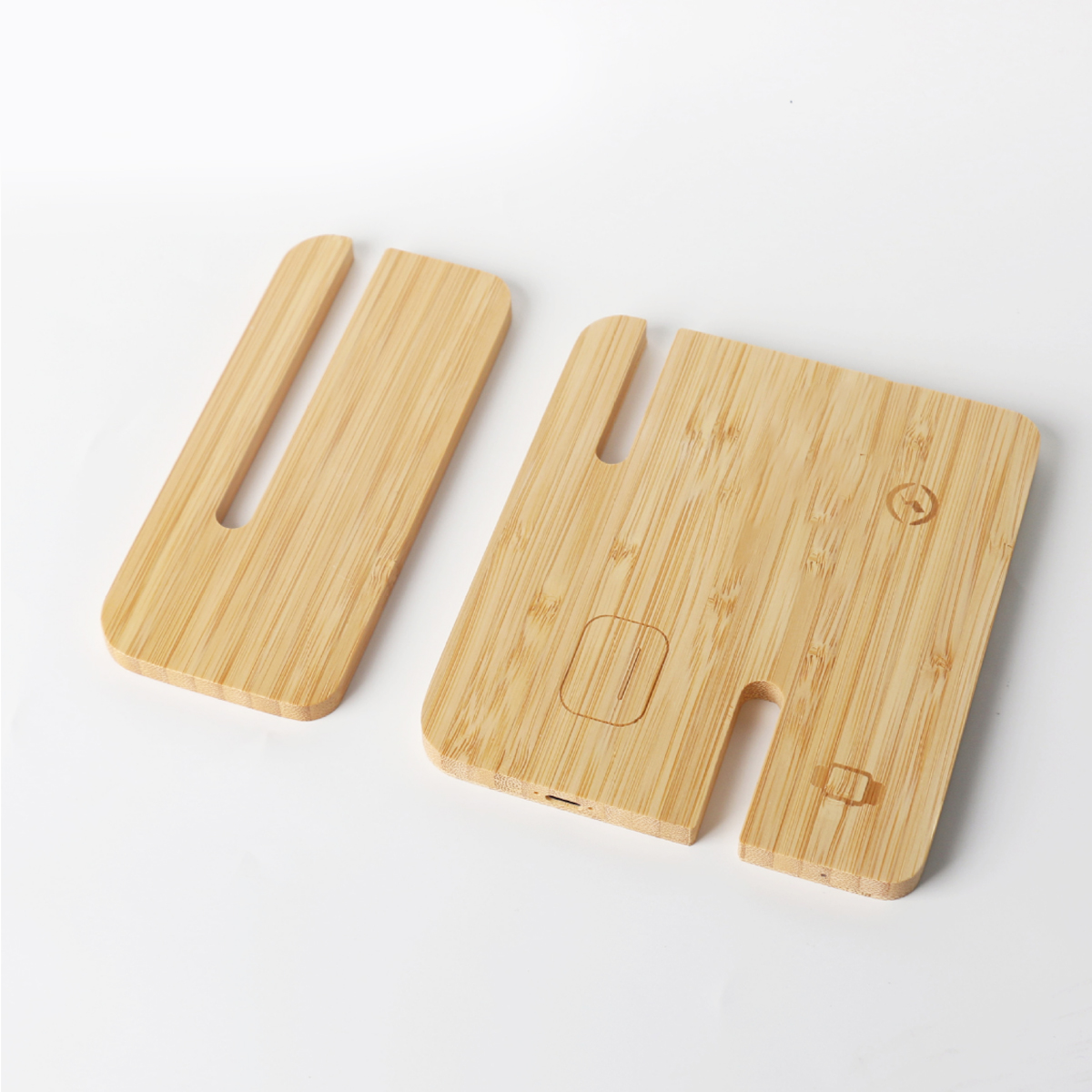 Bamboo Stand for Phone Watch Earbuds Holder Charging Dock 5