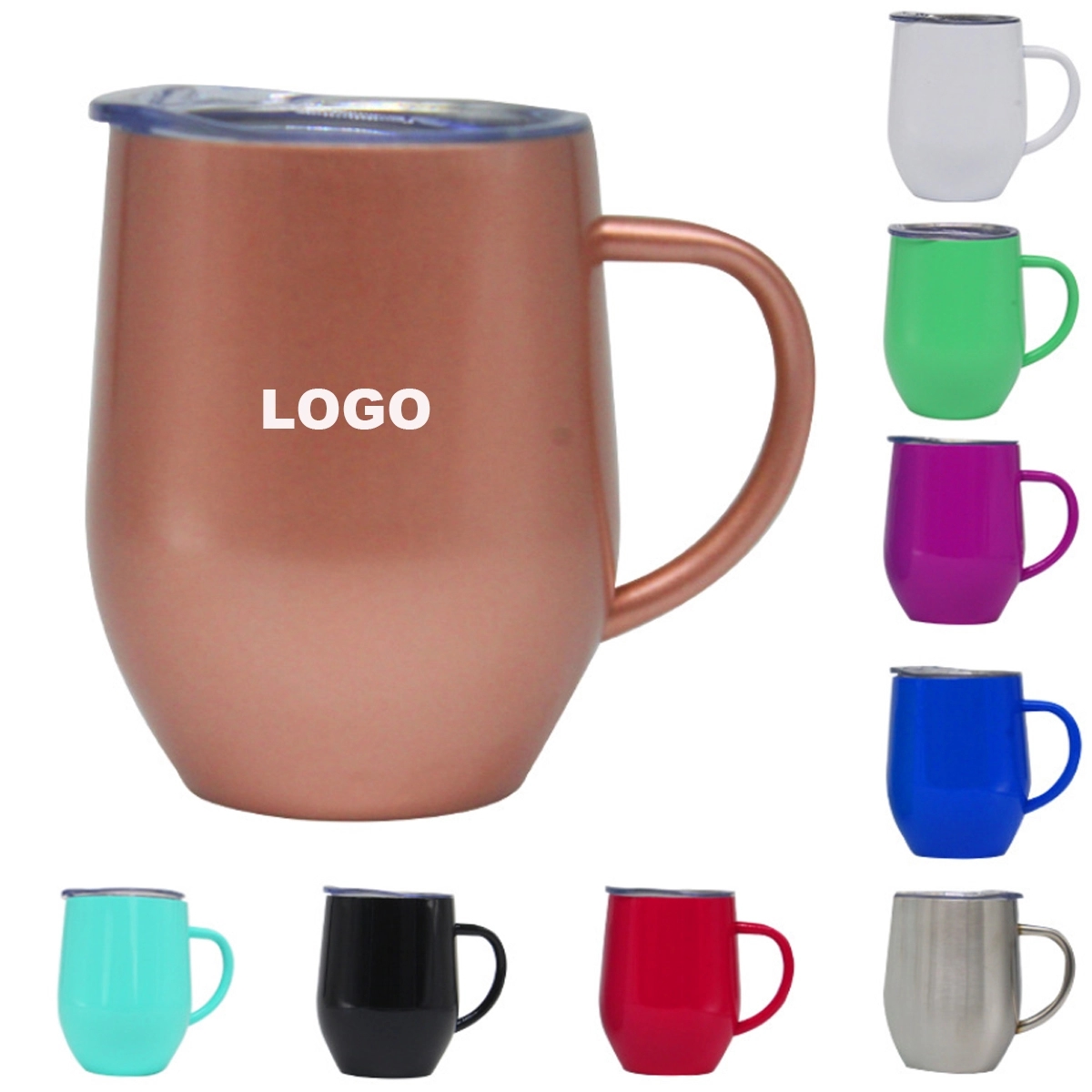 12oz. Insulated Coffee Mug With Handle 1