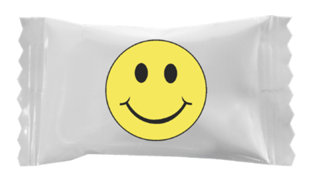 Assorted Pastel Chocolate Mints in a Smiley Face Wrapper 1